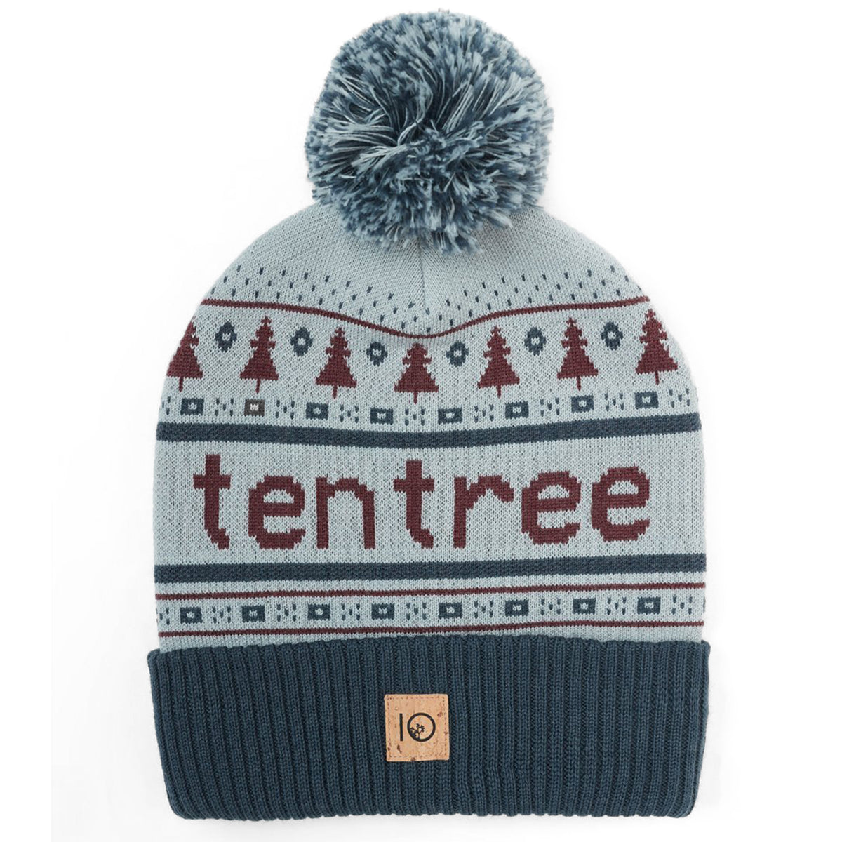 Tentree Cabin Pom Beanie Dark Ocean