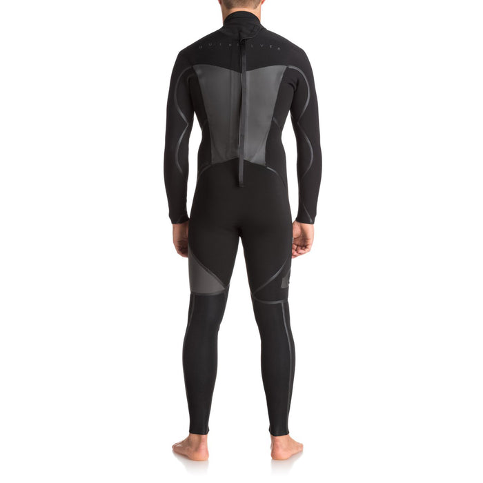 Quiksilver 4/3 Syncro+ Back Zip Wetsuit Black/ Jet Black