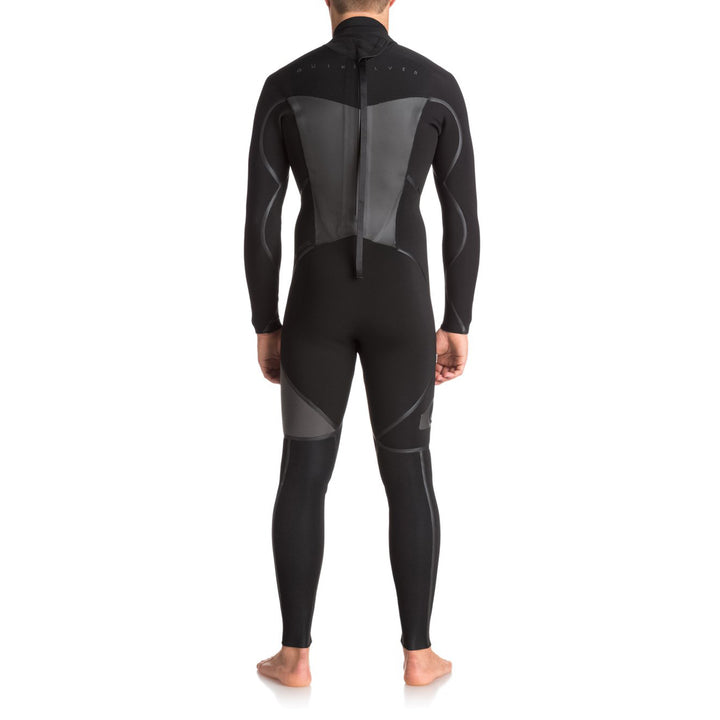 Quiksilver 4/3 Syncro+ Back Zip Wetsuit Black/ Jet Black