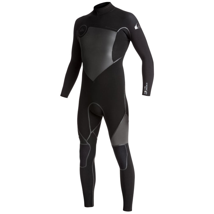 Quiksilver 4/3 Syncro+ Back Zip Wetsuit Black/ Jet Black