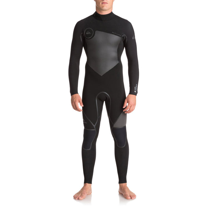 Quiksilver 4/3 Syncro+ Back Zip Wetsuit Black/ Jet Black