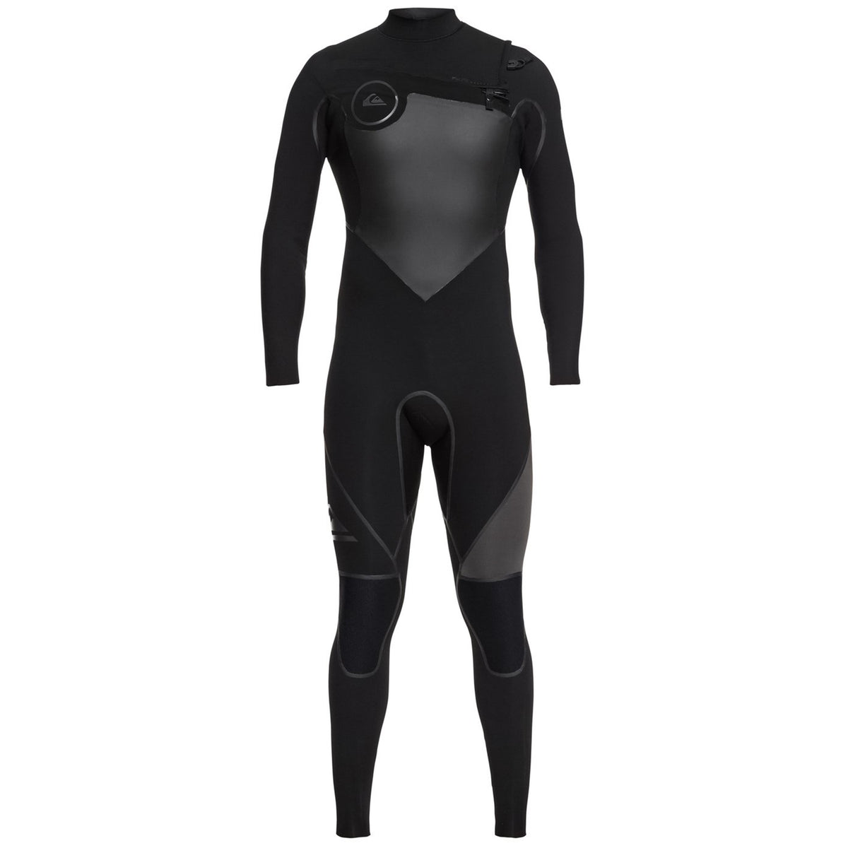 Quiksilver 3/2 Syncro+ Chest Zip Wetsuit Black/ Black/ Jet Black