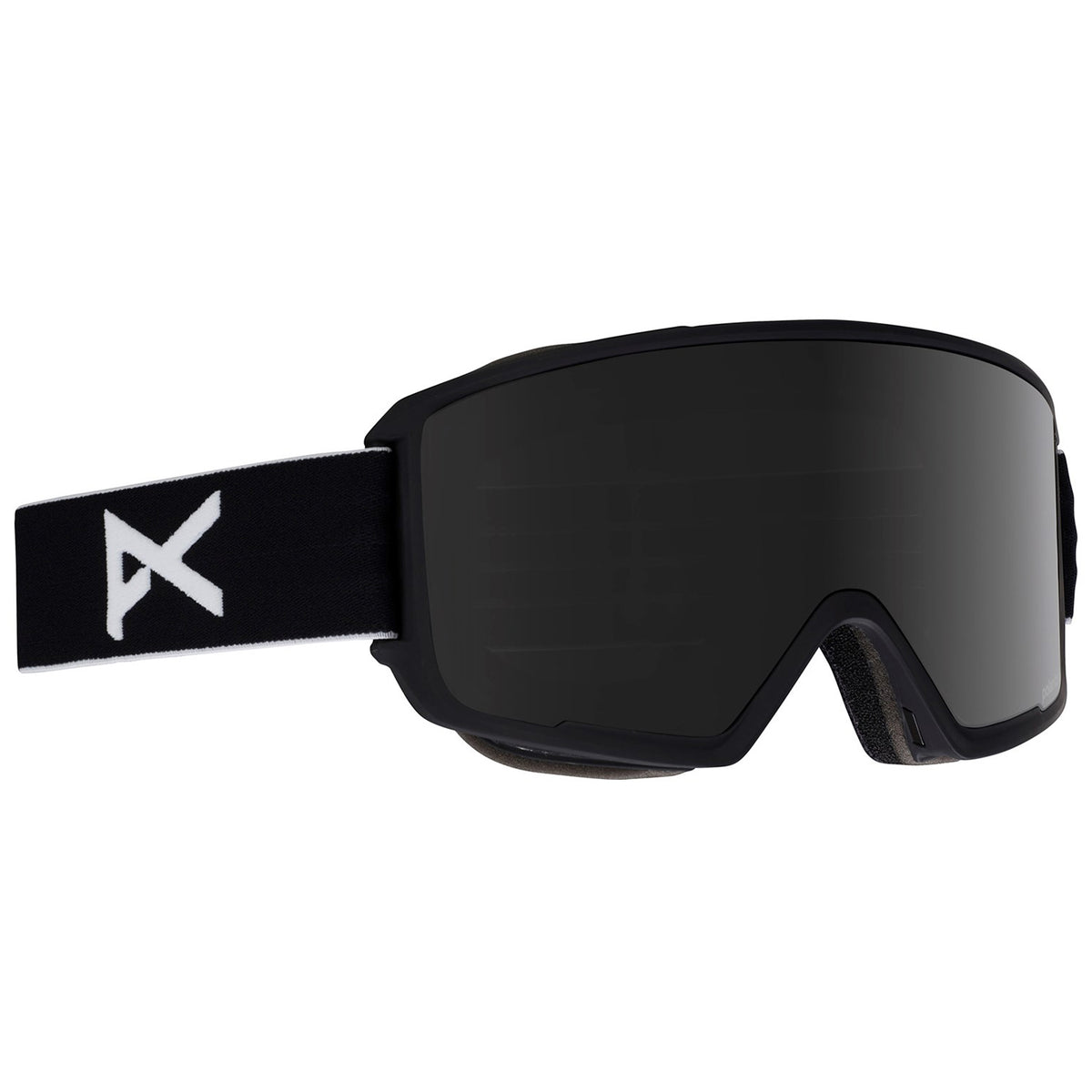Anon M3 Polarized Low Bridge Fit Goggles Black/Polarized Smoke + Blue Lagoon