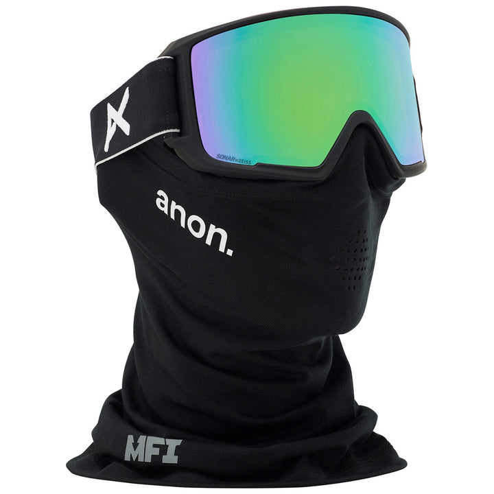 Anon M3 MFI Asian Fit Goggles Black/Sonar Green + Sonar Infared