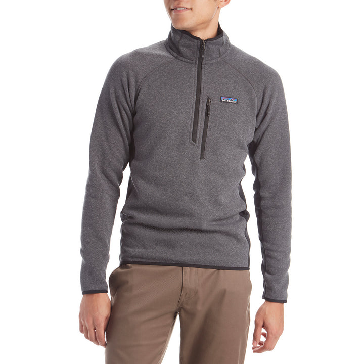 Patagonia Performance Better Sweater® 1/4 Zip Fleece Jacket Forge Grey w/Black
