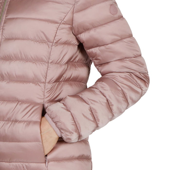 Save the Duck Giga Short Hood Jacket - Women's Blush Pink