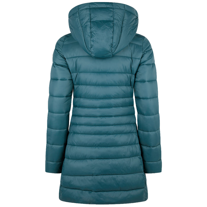 Save the Duck Giga Long Hood Jacket - Women's Alpine Green