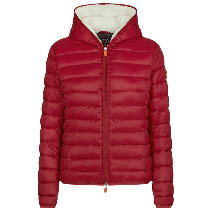 Save the Duck Giga Sherpa Short Jacket - Women's Mineral Red