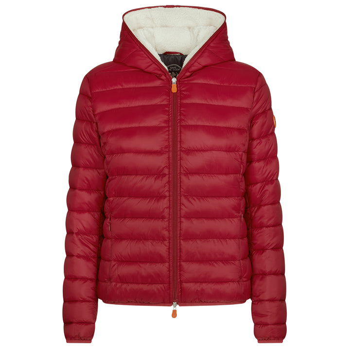 Save the Duck Giga Sherpa Short Jacket - Women's Mineral Red