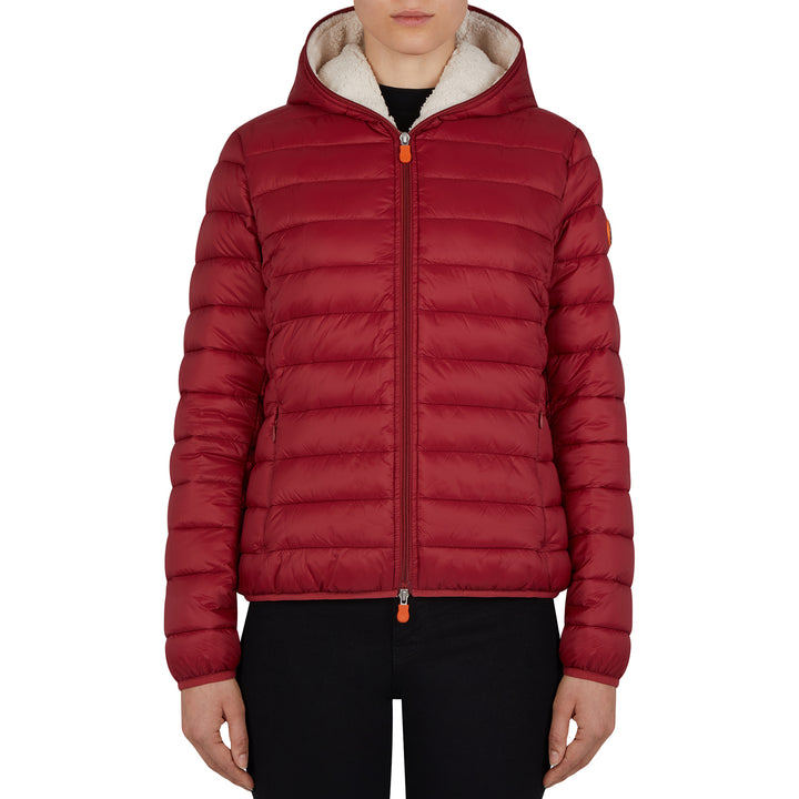 Save the Duck Giga Sherpa Short Jacket - Women's Mineral Red