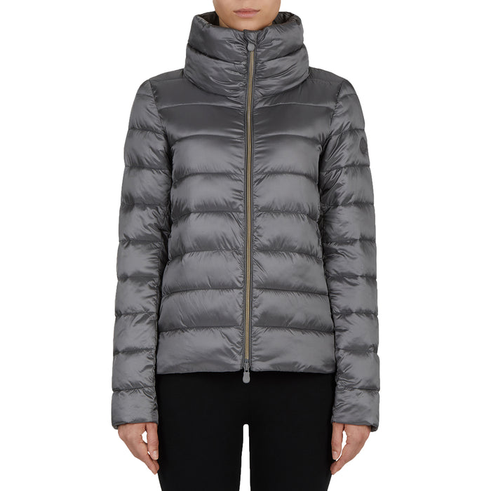 Save the Duck Iris Funnel Neck Jacket - Women's Mid Grey