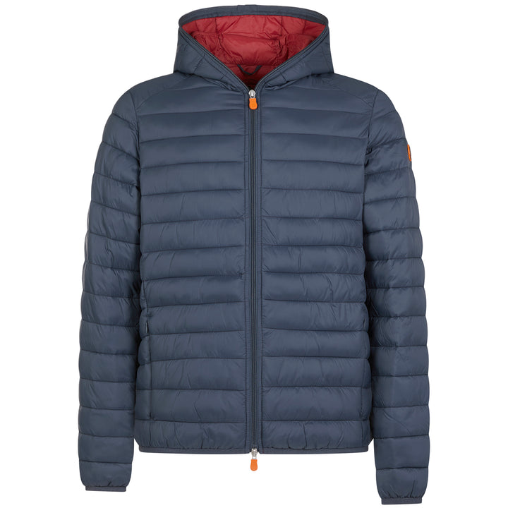 Save the Duck Giga Hooded Jacket Ebony Grey