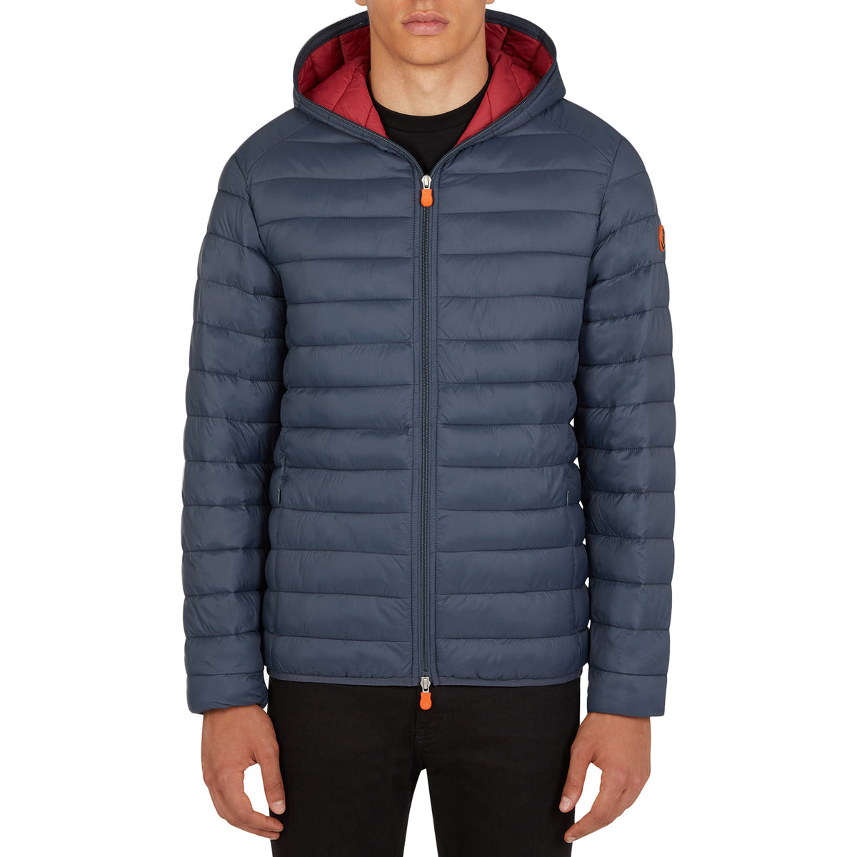 Save the Duck Giga Hooded Jacket Ebony Grey