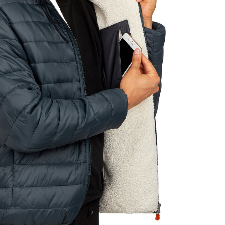Save the Duck Giga Sherpa Hood Jacket Green/Black