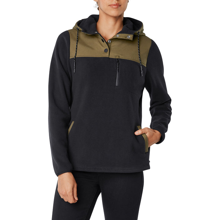 Dakine Parker Fleece Hoodie - Women's Black/Dark Olive