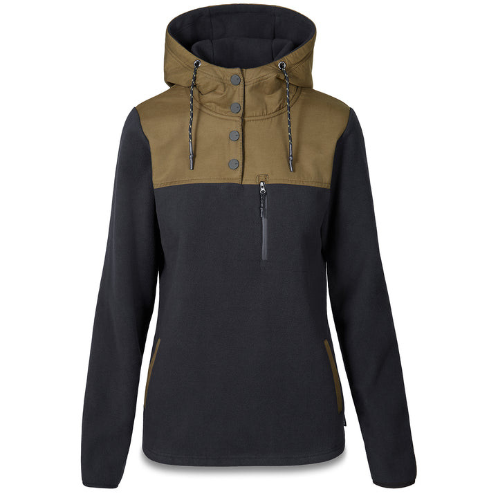 Dakine Parker Fleece Hoodie - Women's Black/Dark Olive