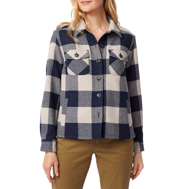 Pendleton Roslyn Wool Jacket - Women's Navy Buffalo Check