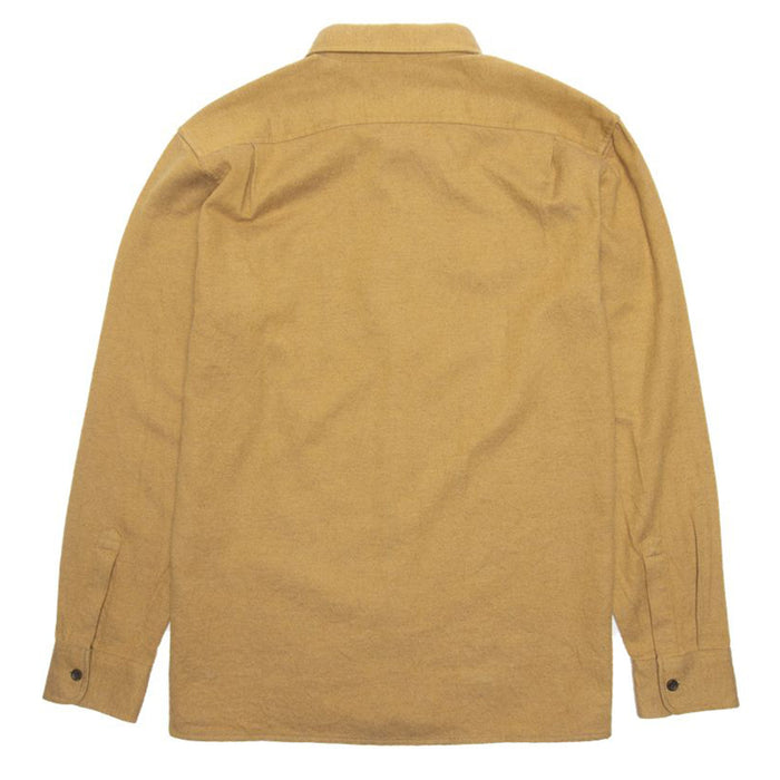 Vissla Woodshop Long-Sleeve Flannel Shirt Gold Coral