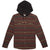 Tentree Fraser Button-Up Hoodie Fraser Stripe Red Mahogany