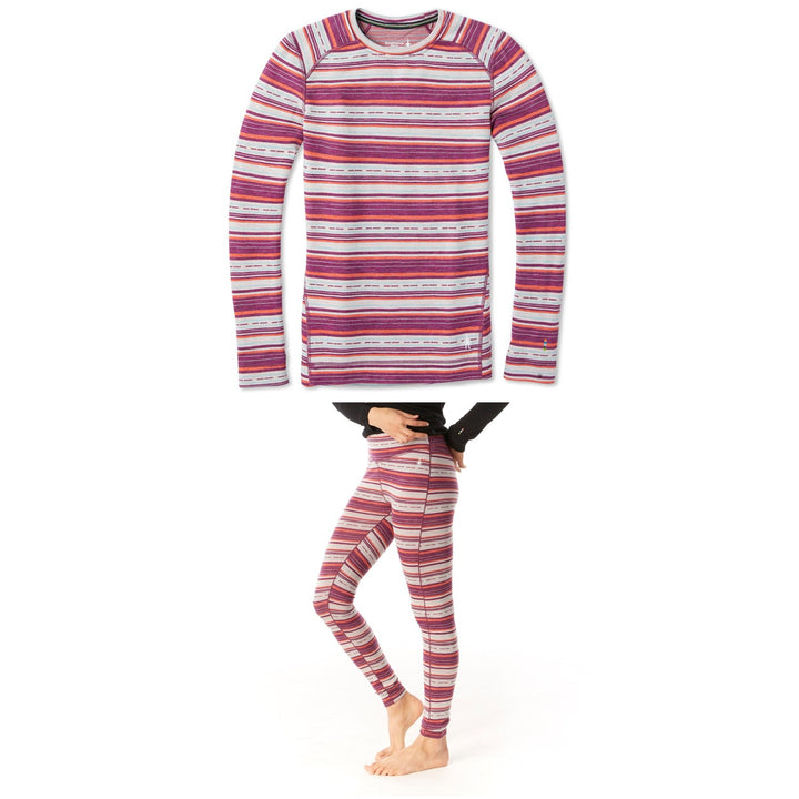 Smartwool Merino 250 Baselayer Pattern Crew Top - Women's + Bottoms - Women's