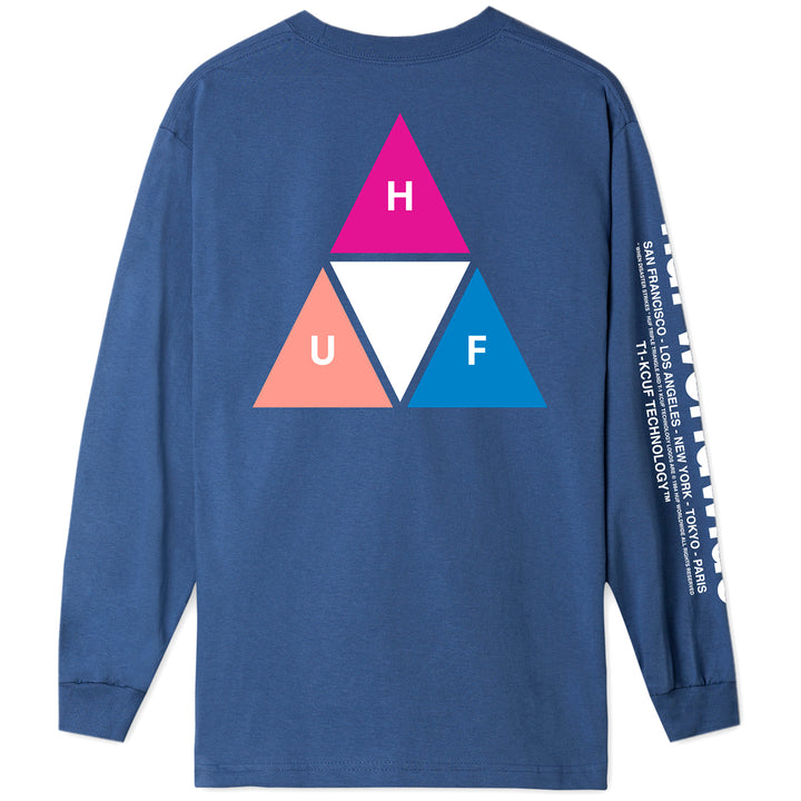 HUF Prisim TT Long-Sleeve T-Shirt Insignia Blue