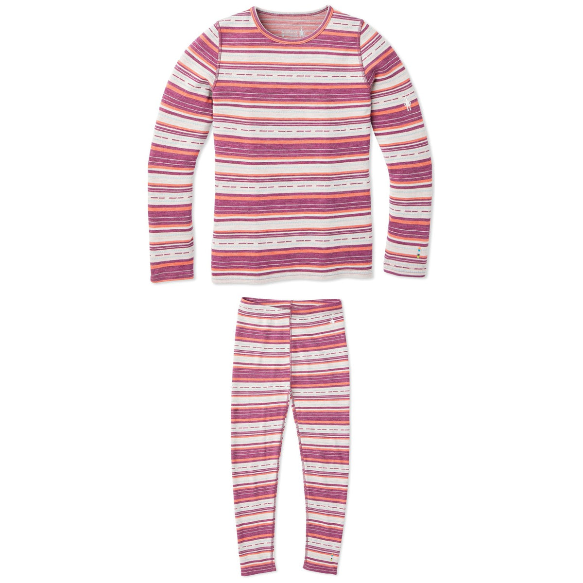 Smartwool Merino 250 Baselayer Pattern Crew Top + Bottoms - Girls'