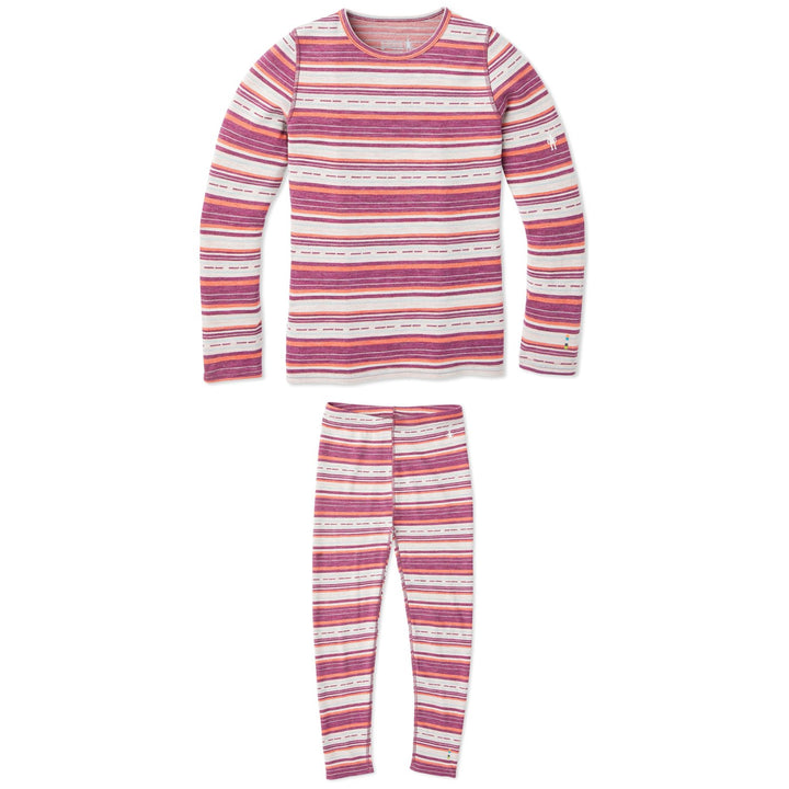 Smartwool Merino 250 Baselayer Pattern Crew Top + Bottoms - Girls'