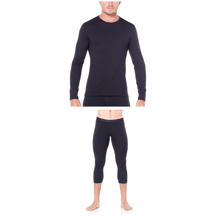 Icebreaker 200 Oasis Long Sleeve Crew Top + 200 Oasis Legless Bottoms 2023
