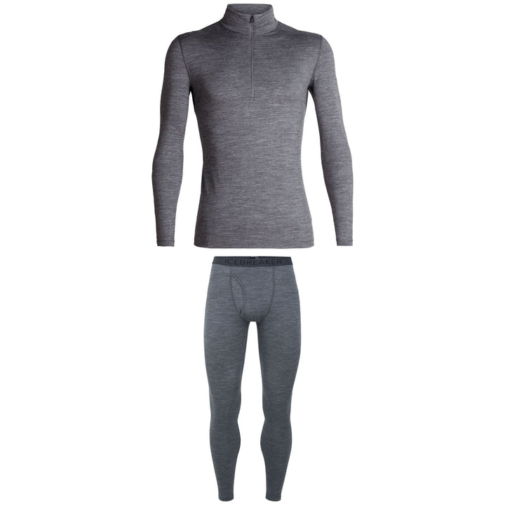 Icebreaker 200 Oasis Long Sleeve Half Zip Top + 200 Oasis with Fly Leggings 2023
