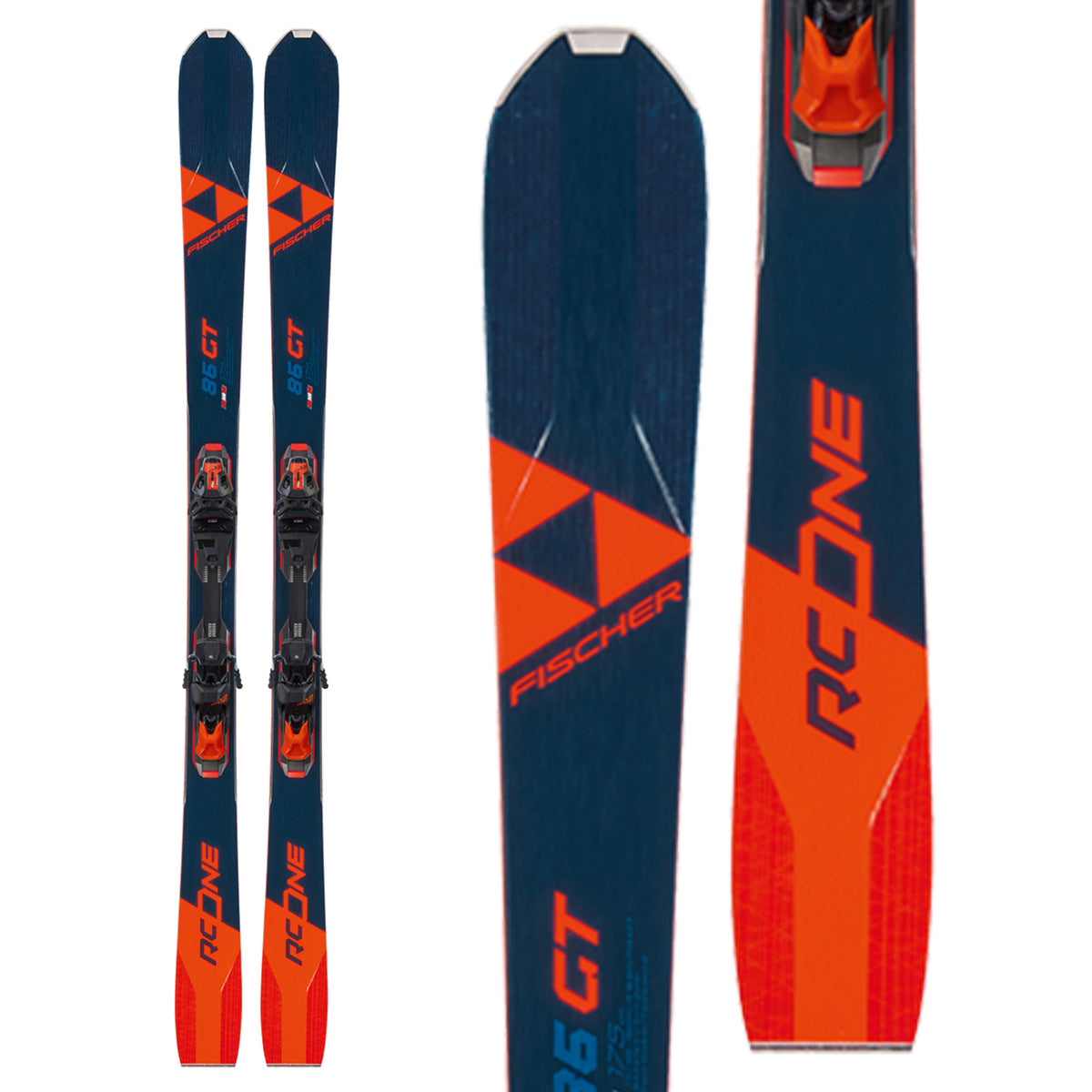 Fischer RC One 86 GT Skis + RSW 12 GW Powerrail Bindings 2021