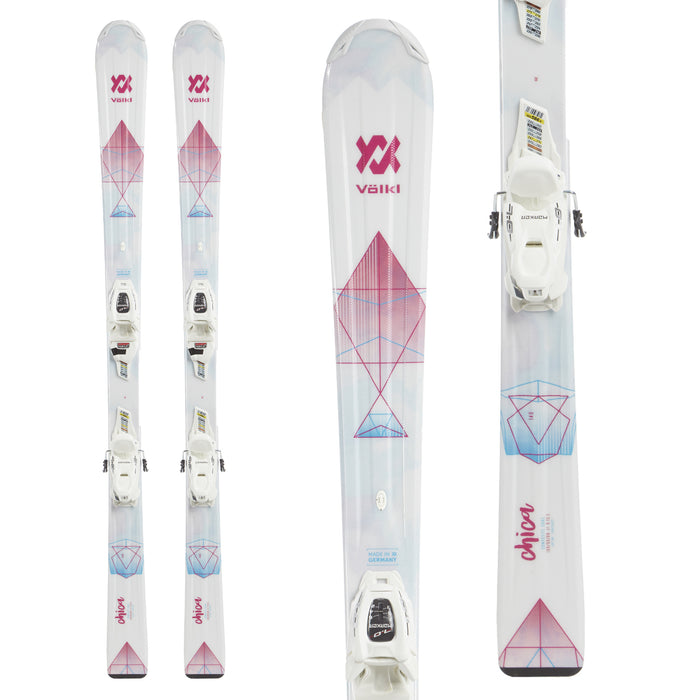 Völkl Chica Skis + 7.0 vMotion Jr Bindings - Kids' 2019