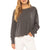 Sisstrevolution Beach Scribble Long-Sleeve T-Shirt - Women's Charcoal