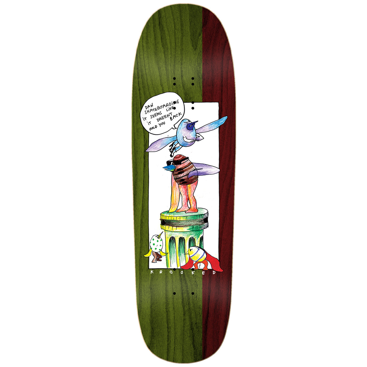 Krooked Drehobl Pedistol 9.25 Skateboard Deck