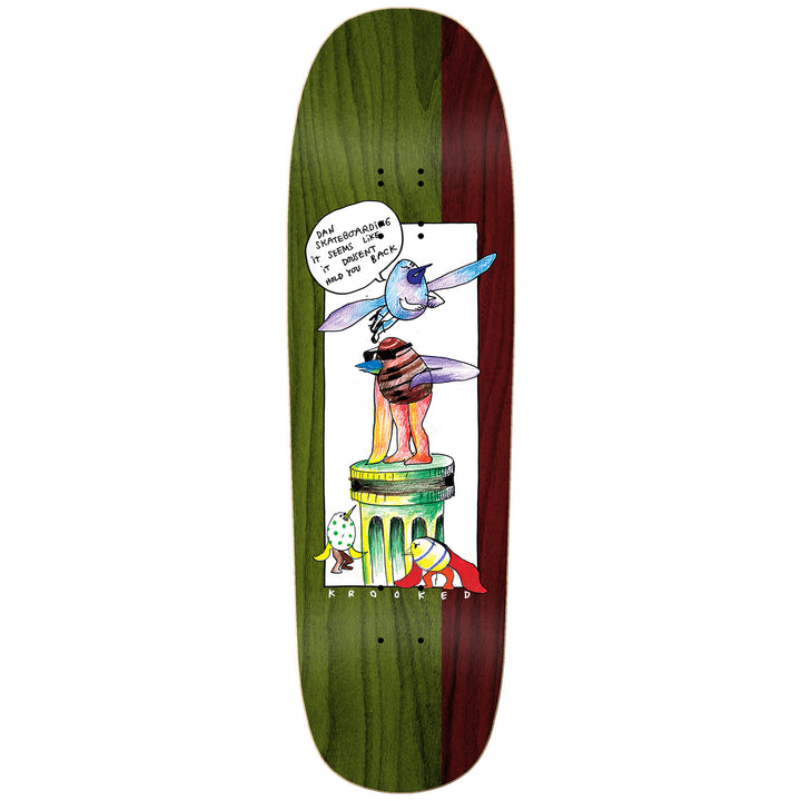 Krooked Drehobl Pedistol 9.25 Skateboard Deck