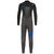 Quiksilver 3/2 Syncro+ Chest Zip Wetsuit - Boys' Black/Jet Black/Deep Cyanine