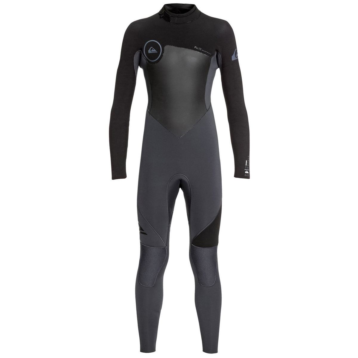 Quiksilver 4/3 Syncro Back Zip GBS Wetsuit - Boys' Graphite/Black