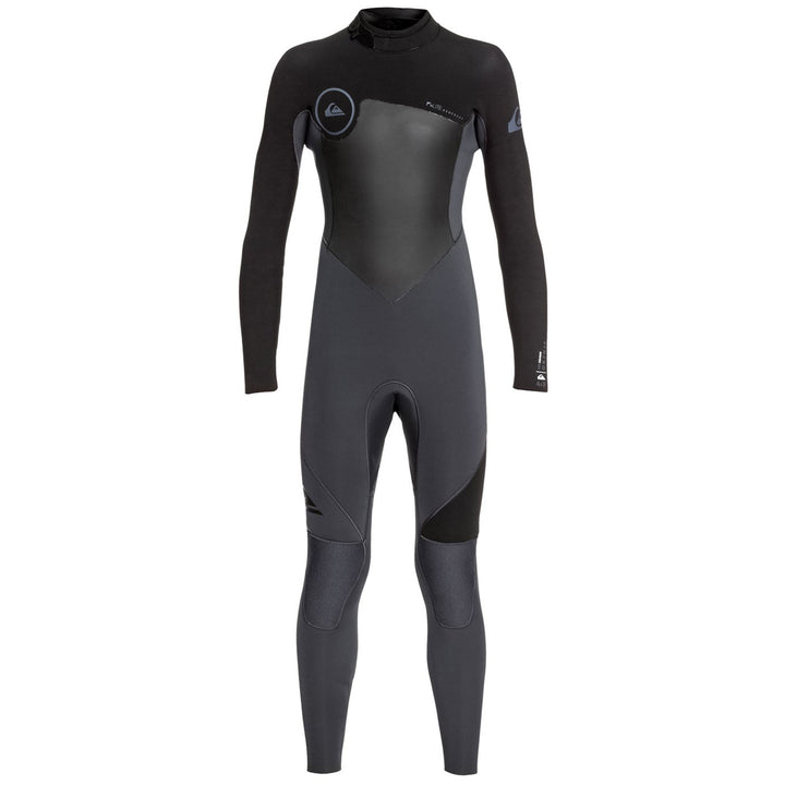 Quiksilver 4/3 Syncro Back Zip GBS Wetsuit - Boys' Graphite/Black