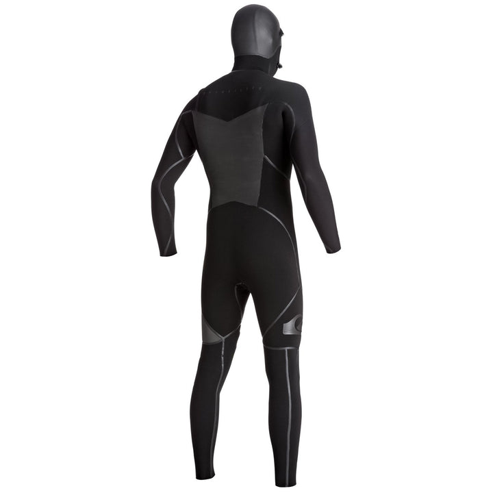 Quiksilver 5/4/3 Syncro+ Chest Zip Hooded Wetsuit Black/ Black/ Jet Black