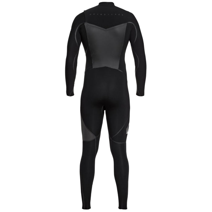 Quiksilver 4/3 Syncro+ Chest Zip Wetsuit Black/ Black/ Jet Black