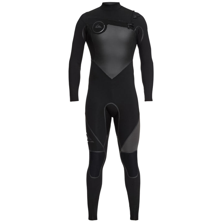 Quiksilver 4/3 Syncro+ Chest Zip Wetsuit Black/ Black/ Jet Black