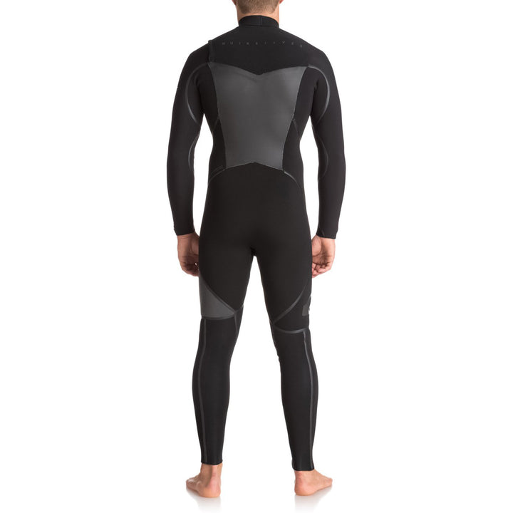 Quiksilver 4/3 Syncro+ Chest Zip Wetsuit Black/ Black/ Jet Black