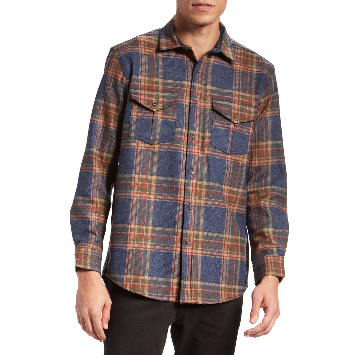 Pendleton Moonrise Outdoor Shirt Navy Twill Plaid