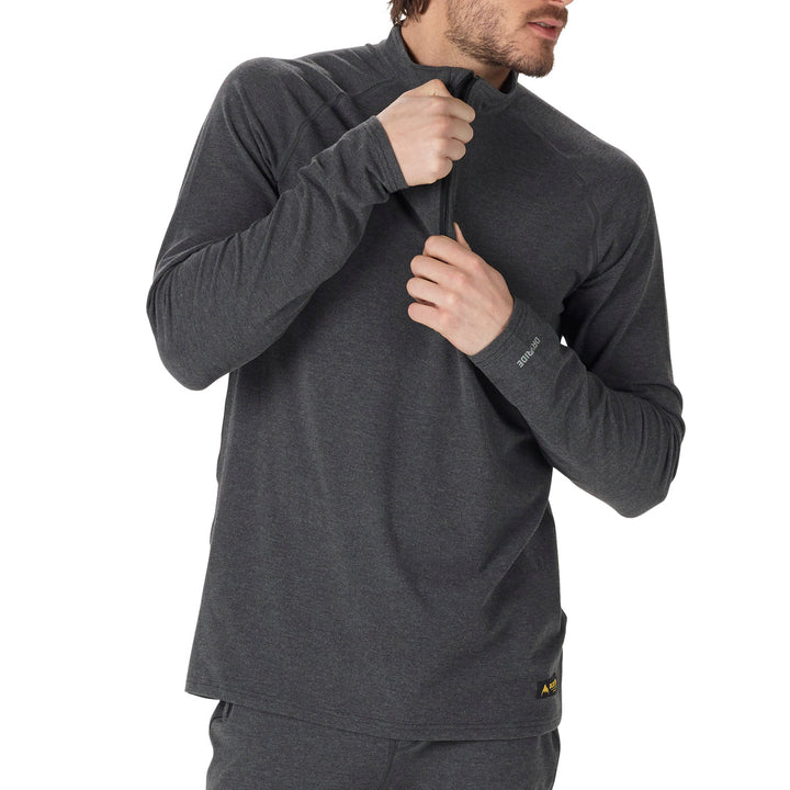 Burton Expedition 1/4 Zip Top True Black Heather