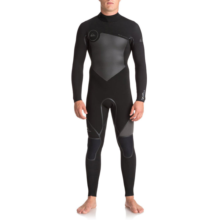 Quiksilver 3/2 Syncro+ Back Zip Wetsuit Black/ Black/ Jet Black