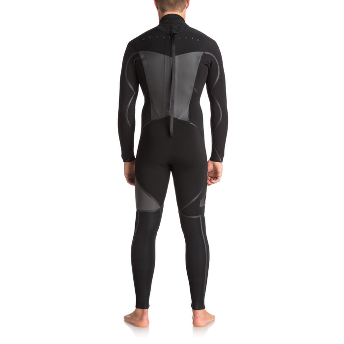 Quiksilver 3/2 Syncro+ Back Zip Wetsuit Black/ Black/ Jet Black