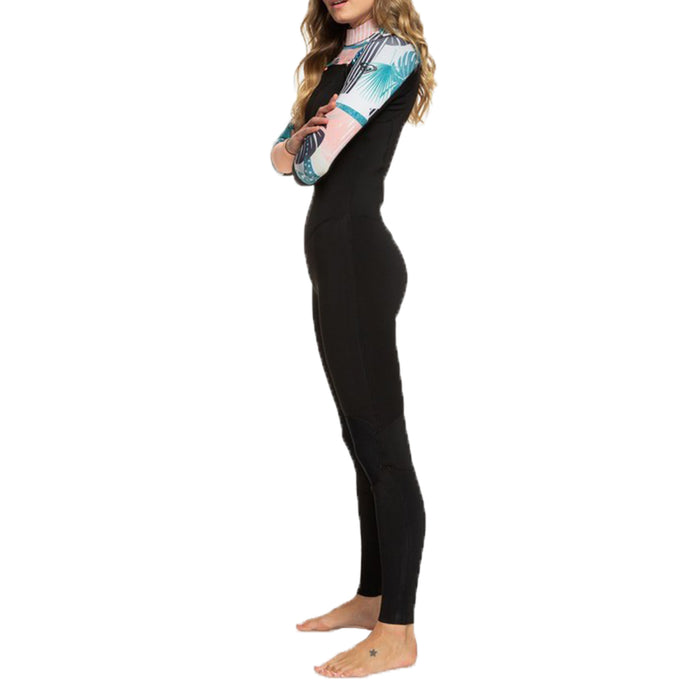 Roxy 3/2 Pop Surf Chest Zip Wetsuit - Women's Black