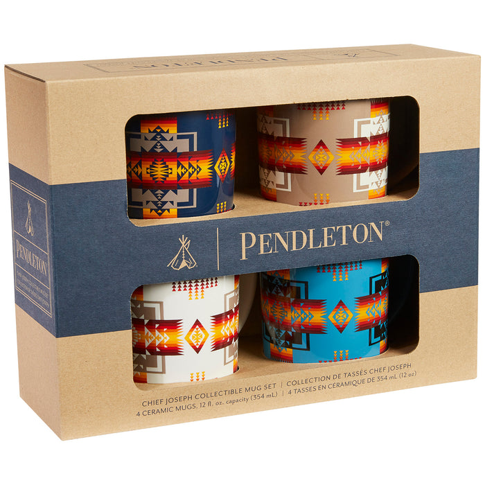 Pendleton Ceramic Mugs - Set of 4 Chief Joseph