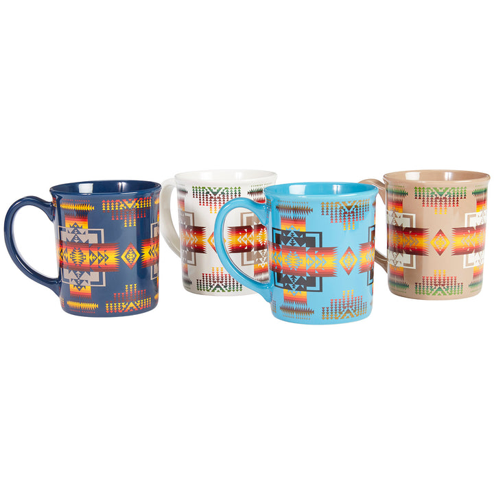 Pendleton Ceramic Mugs - Set of 4 Chief Joseph