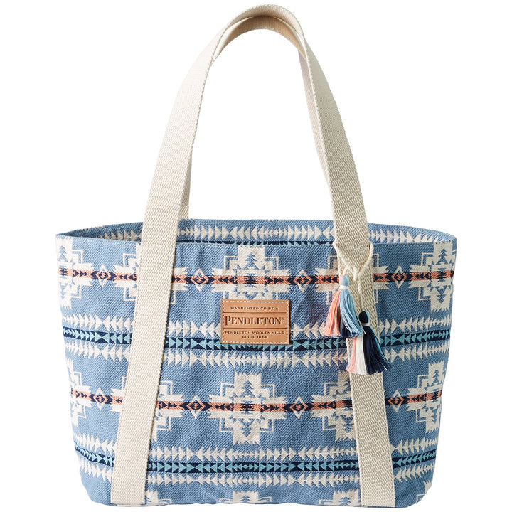 Pendleton Cotton Tote Bag - Women's Chief Joseph Blue