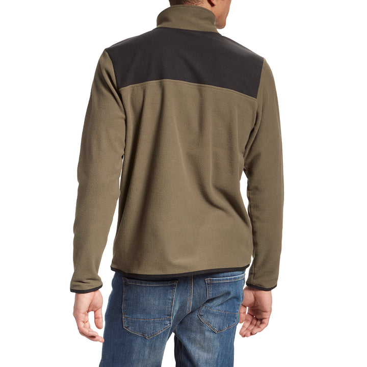 The North Face TKA Glacier Snap-Neck Pullover New Taupe Green/Tnf Black